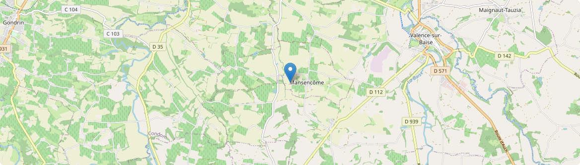 Mansencôme - Carte