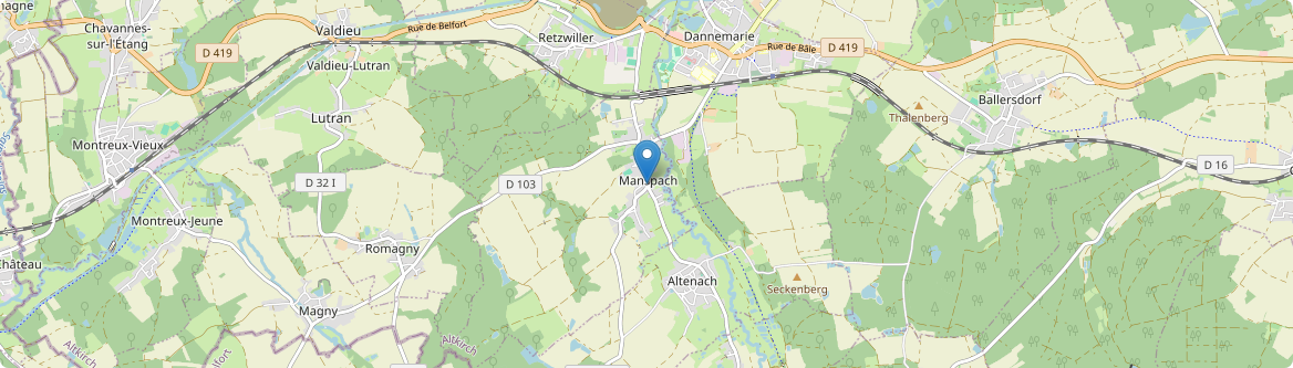 Manspach - Carte