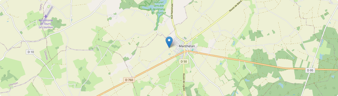 Manthelan - Carte