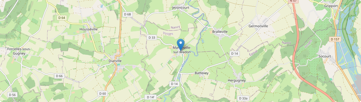 Marainville-sur-Madon - Carte