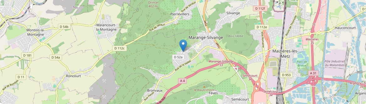Marange-Silvange - Carte
