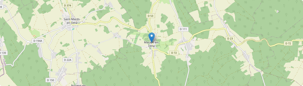 Maraye-en-Othe - Carte