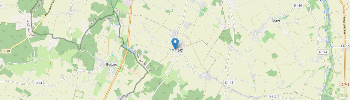 Marçay - Carte