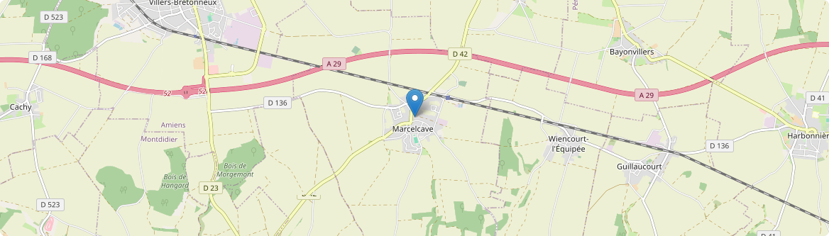Marcelcave - Carte