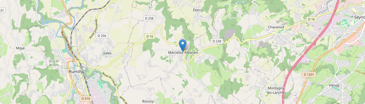 Marcellaz-Albanais - Carte