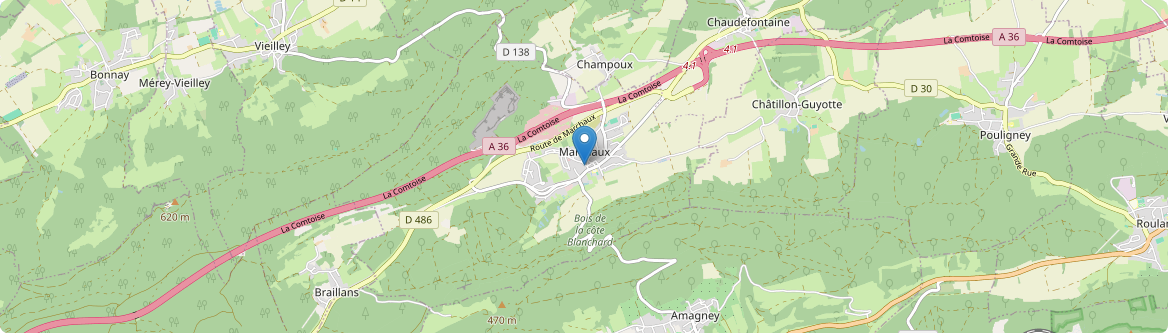 Marchaux-Chaudefontaine - Carte
