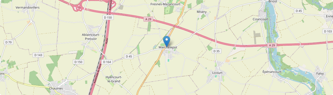 Marchélepot-Misery - Carte