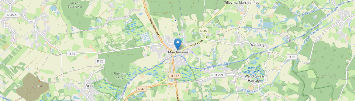 Marchiennes - Carte