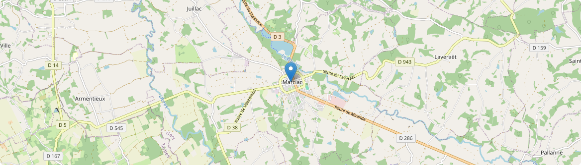 Marciac - Carte