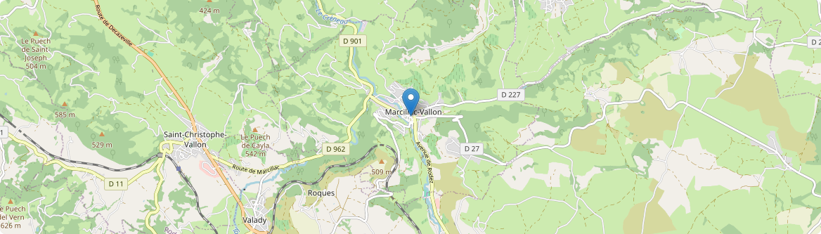 Marcillac-Vallon - Carte
