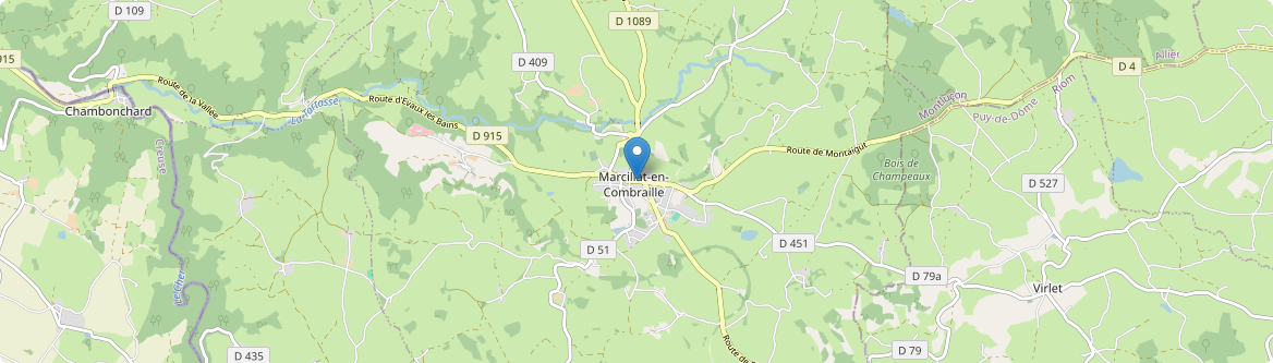Marcillat-en-Combraille - Carte