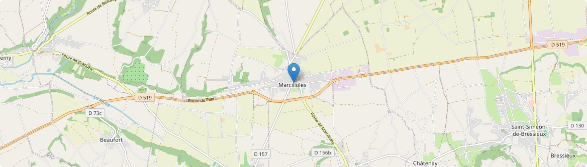 Marcilloles - Carte