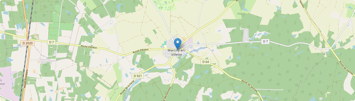 Marcilly-en-Villette - Carte