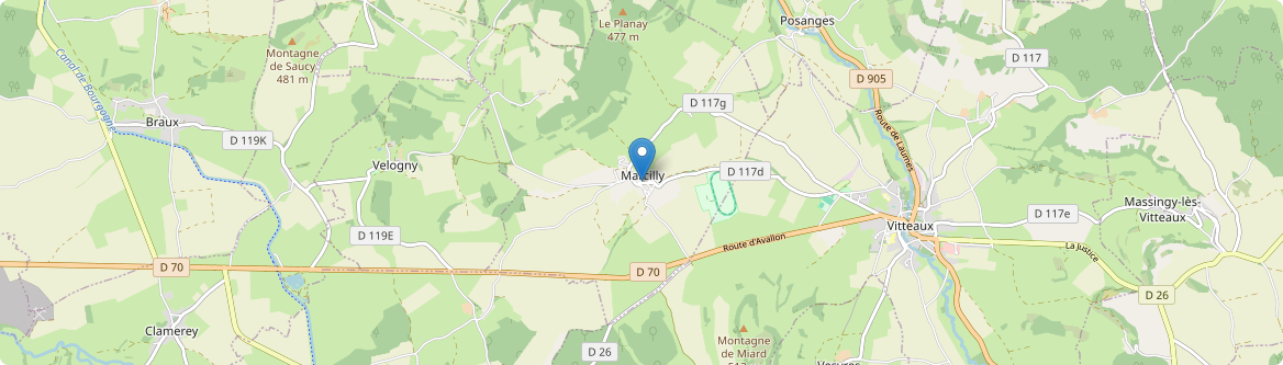 Marcilly-et-Dracy - Carte