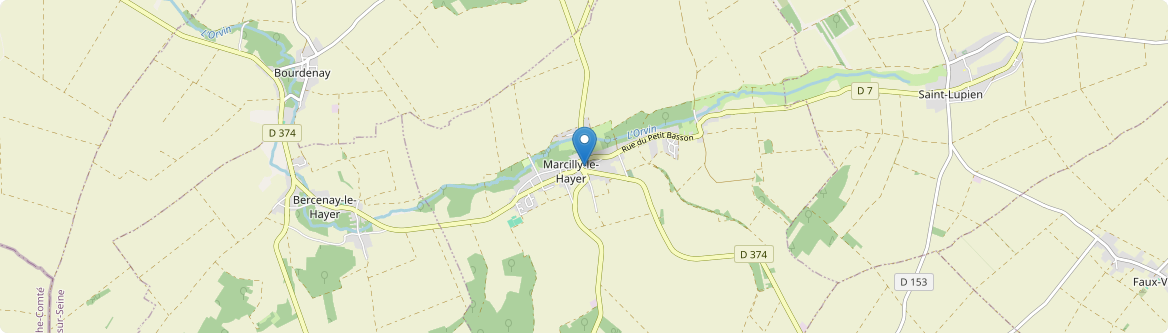 Marcilly-le-Hayer - Carte