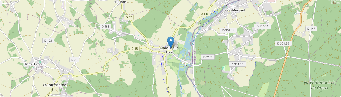 Marcilly-sur-Eure - Carte