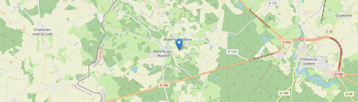 Marcilly-sur-Maulne - Carte