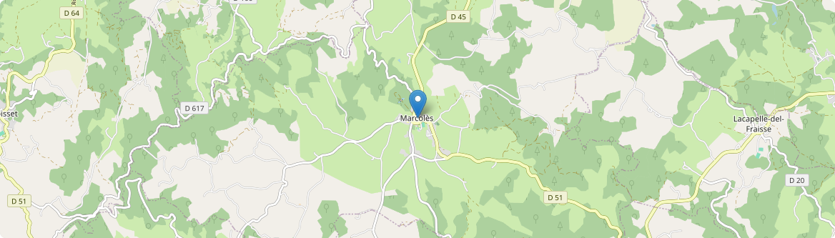 Marcolès - Carte