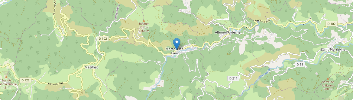 Marcols-les-Eaux - Carte