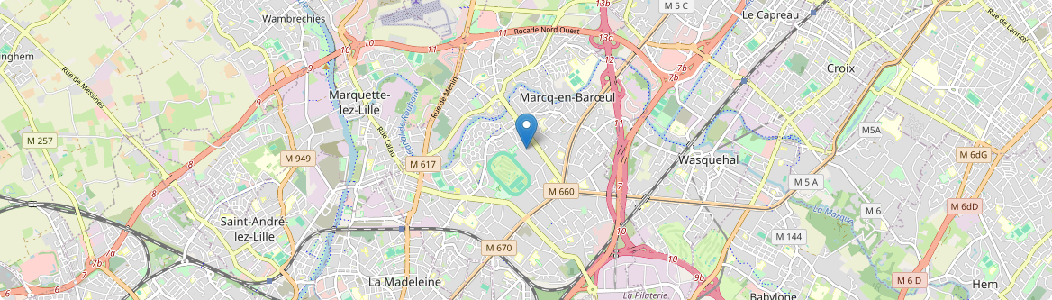 Marcq-en-Barœul - Carte