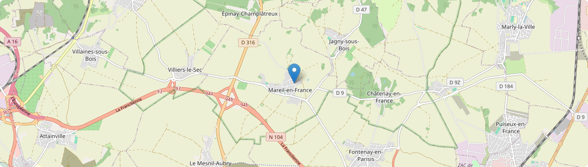 Mareil-en-France - Carte