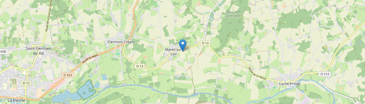 Mareil-sur-Loir - Carte