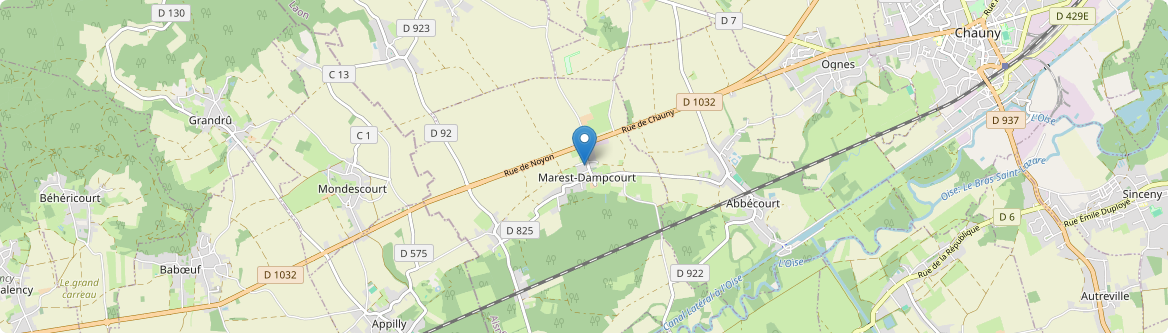Marest-Dampcourt - Carte