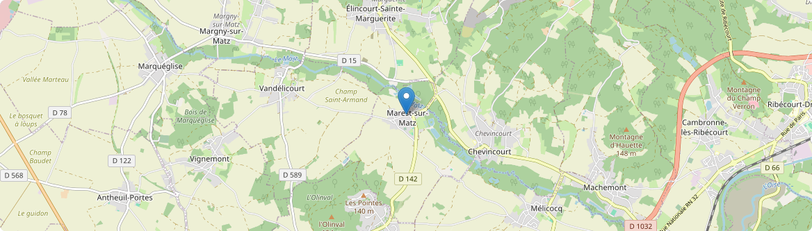 Marest-sur-Matz - Carte