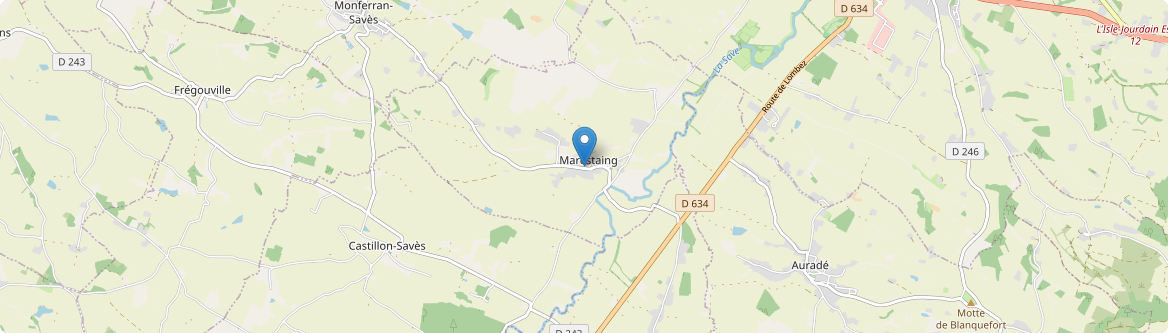 Marestaing - Carte