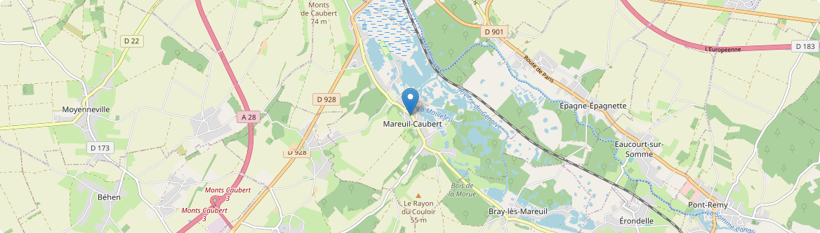 Mareuil-Caubert - Carte