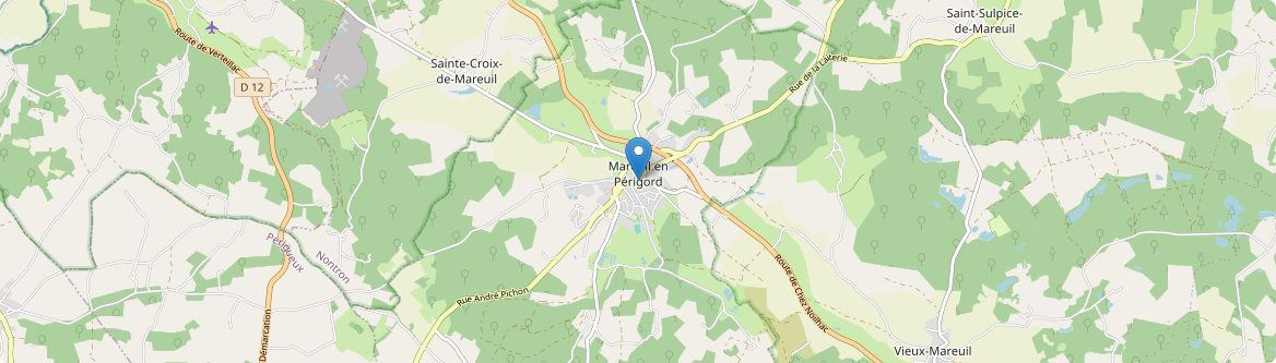 Mareuil en Périgord - Carte