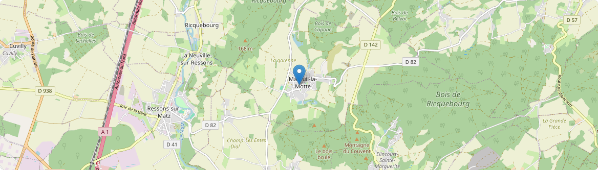 Mareuil-la-Motte - Carte