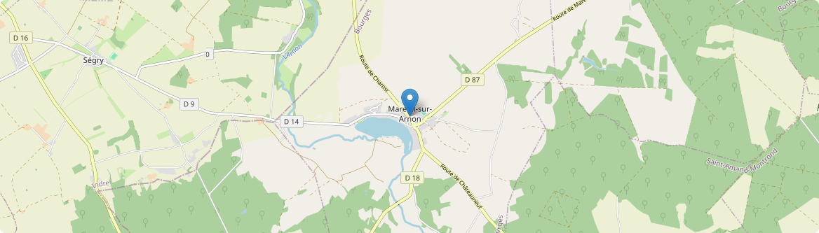 Mareuil-sur-Arnon - Carte