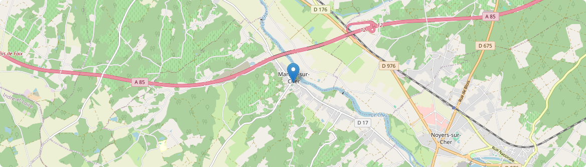 Mareuil-sur-Cher - Carte