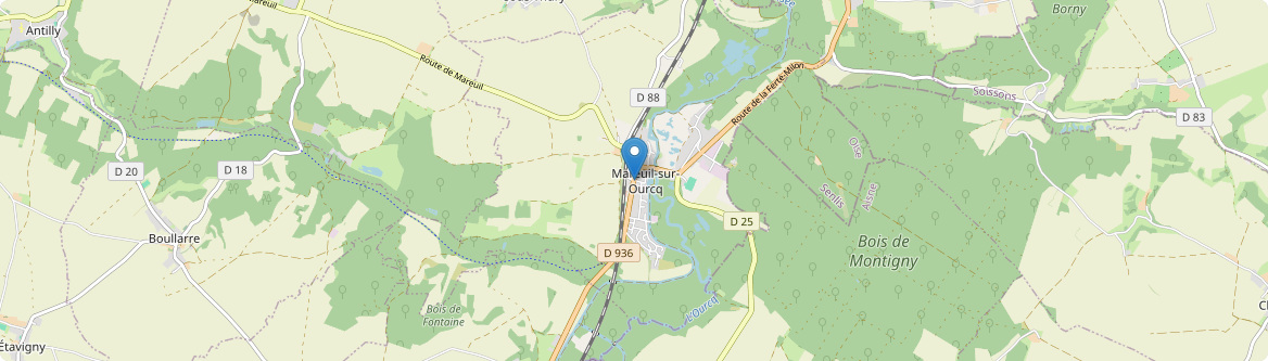 Mareuil-sur-Ourcq - Carte