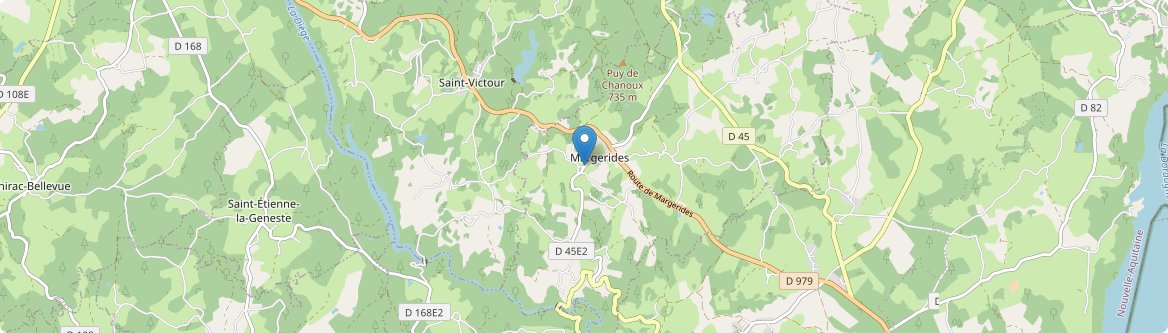 Margerides - Carte