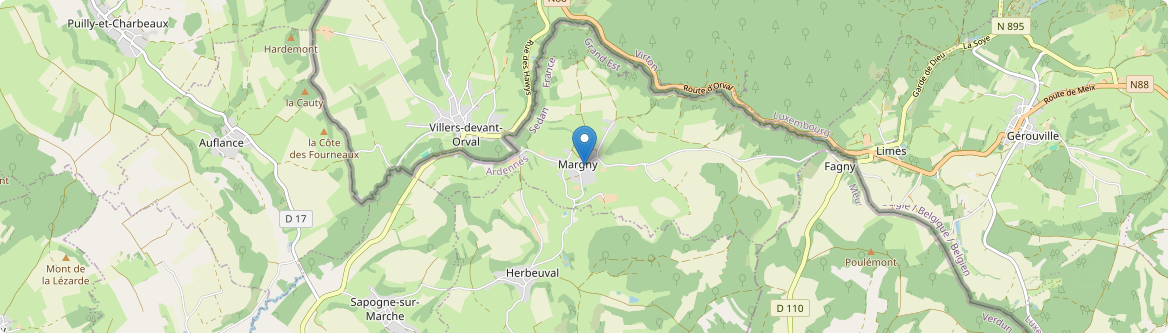 Margny - Carte