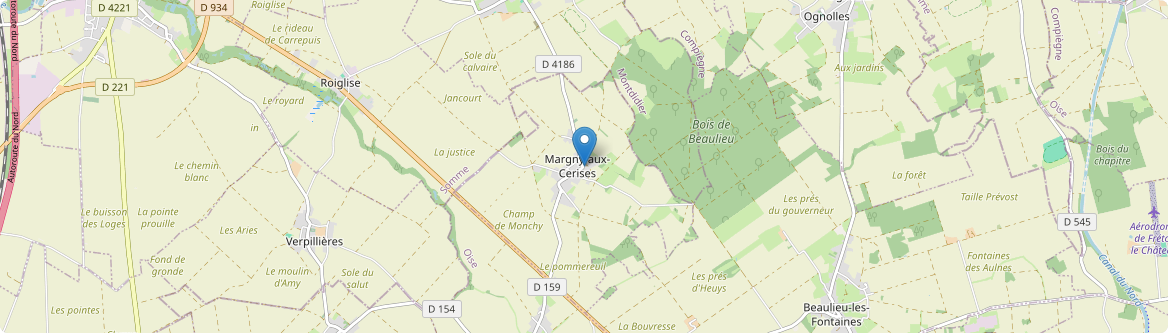Margny-aux-Cerises - Carte