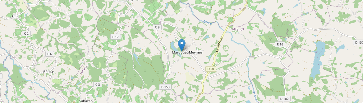 Margouët-Meymes - Carte
