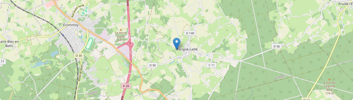 Marigné-Laillé - Carte