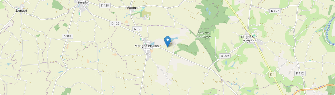Marigné-Peuton - Carte