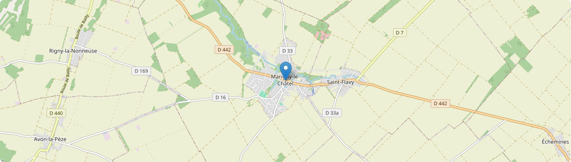 Marigny-le-Châtel - Carte