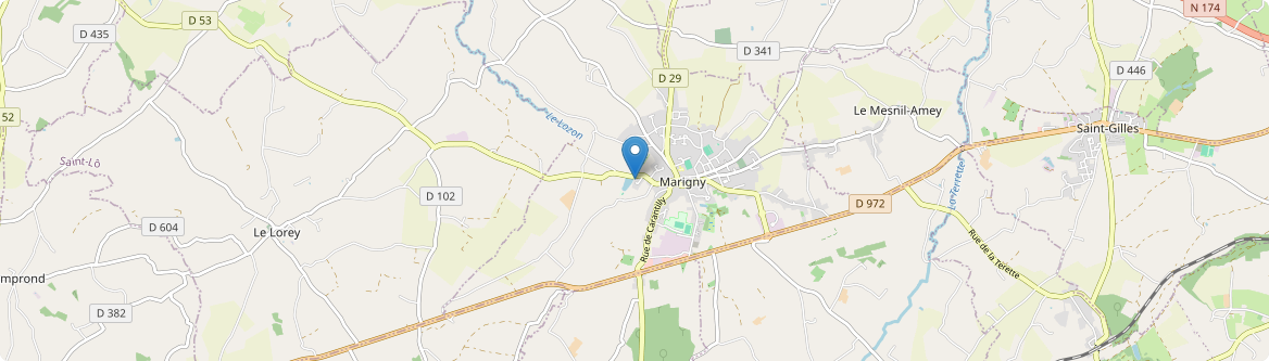Marigny-Le-Lozon - Carte