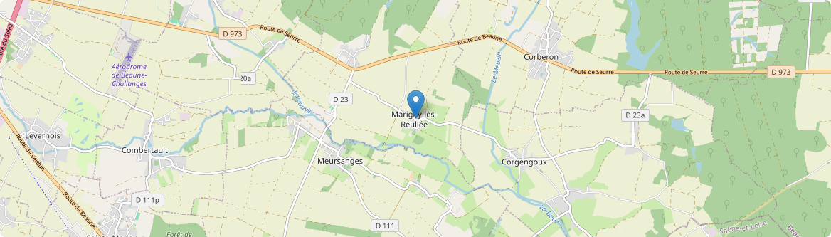 Marigny-lès-Reullée - Carte