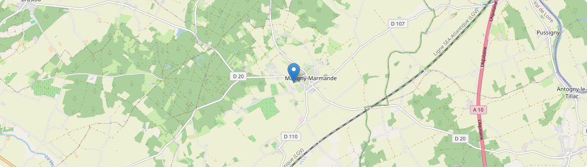 Marigny-Marmande - Carte