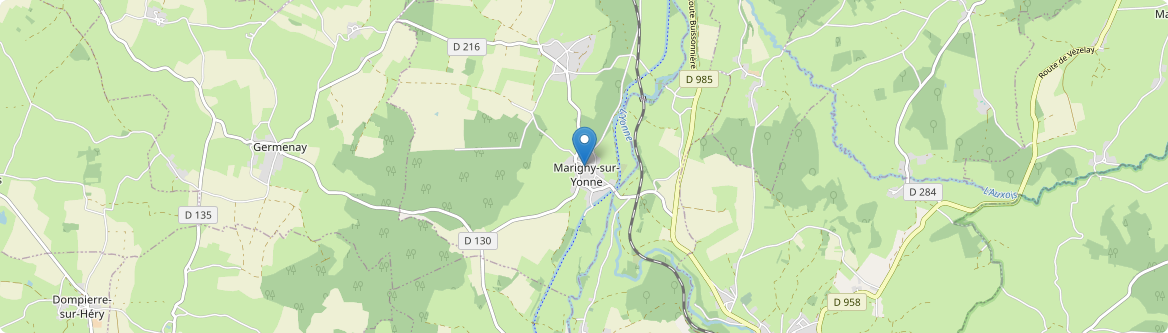 Marigny-sur-Yonne - Carte