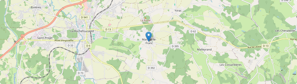 Marillac-le-Franc - Carte