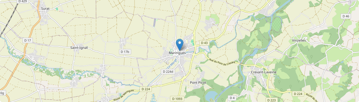 Maringues - Carte