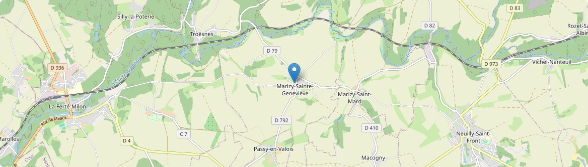Marizy-Sainte-Geneviève - Carte