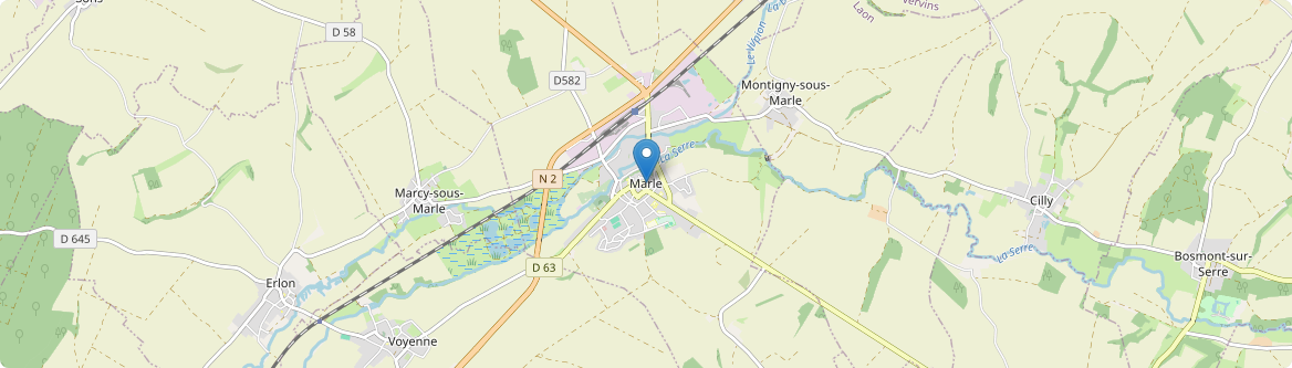 Marle - Carte